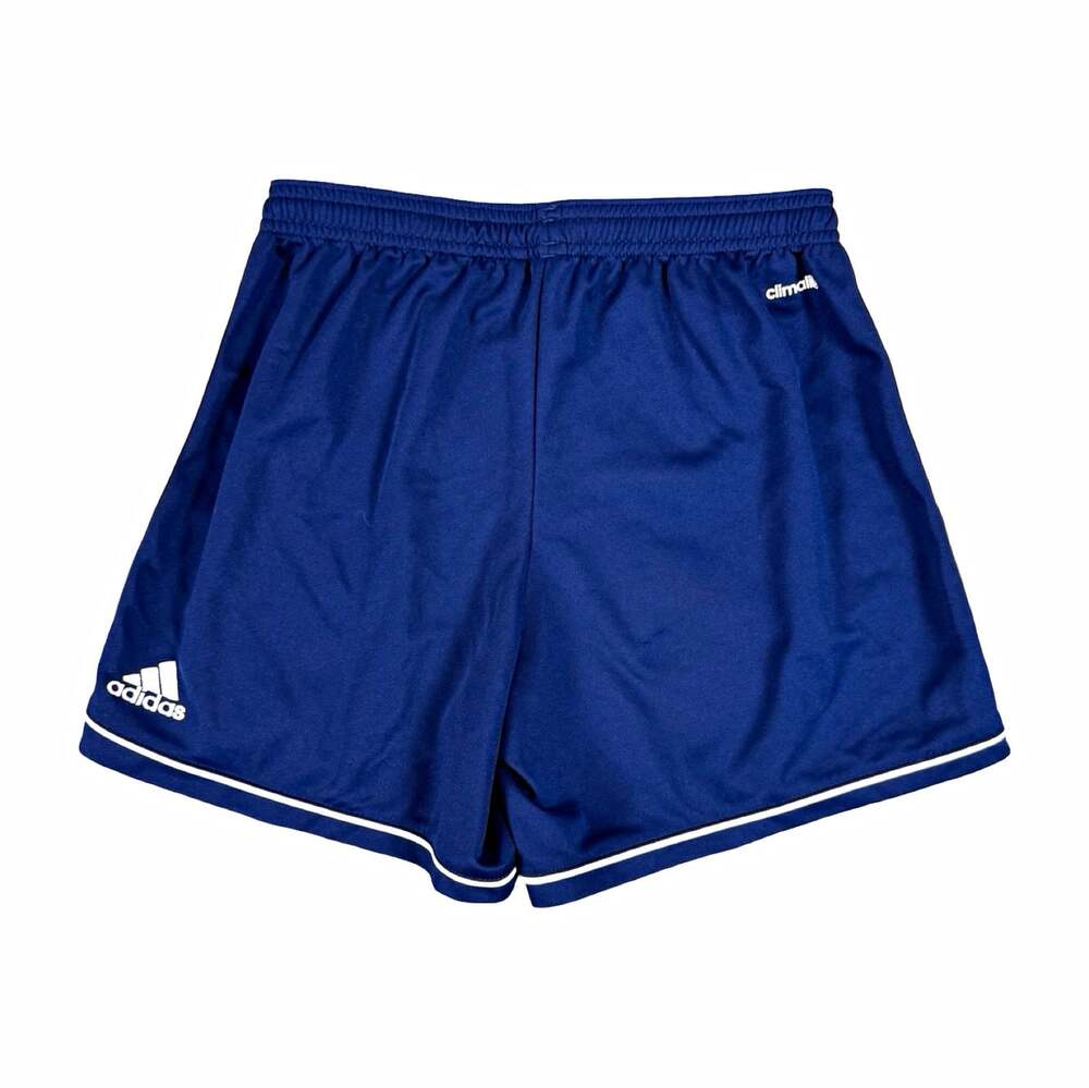 Adidas Women’s Athletic Shorts Blue/White 3-Stripes Drawstring XS